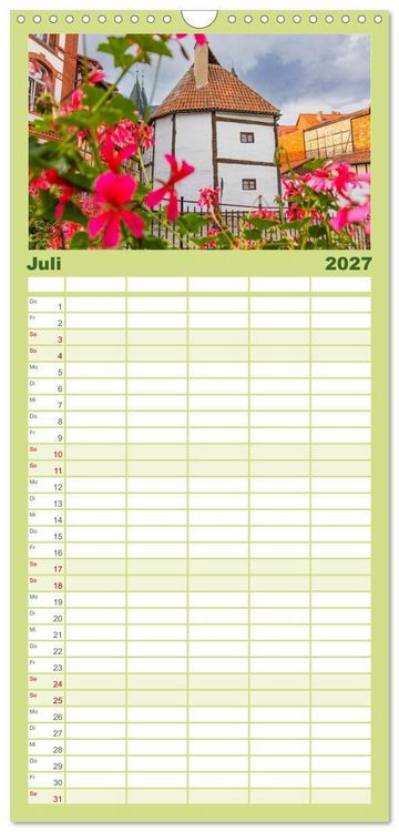 Produktbild: Familienplaner 2027 - Der Harz - eine geheimnisvolle Welt mit 5 Spalten (Wandkalender, 21 x 45 cm) CALVENDO