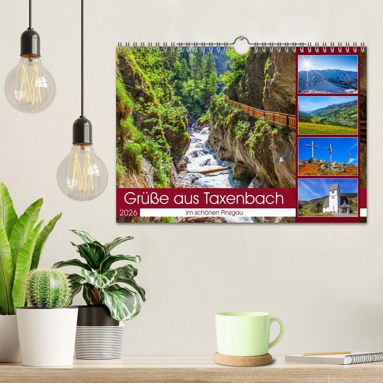 Produktbild: Sch&ouml;ne Gr&uuml;&szlig;e aus Taxenbach (Wandkalender 2026 DIN A4 quer), CALVENDO Monatskalender