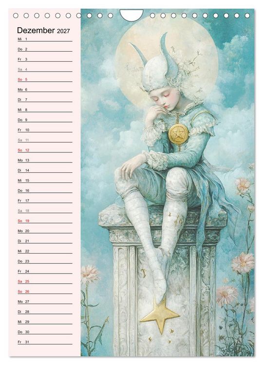 Produktbild: Tarot Wunderwelten. Surrealistische und magische Tarot-Kunst (Wandkalender 2027 DIN A4 hoch), CALVENDO Monatskalender