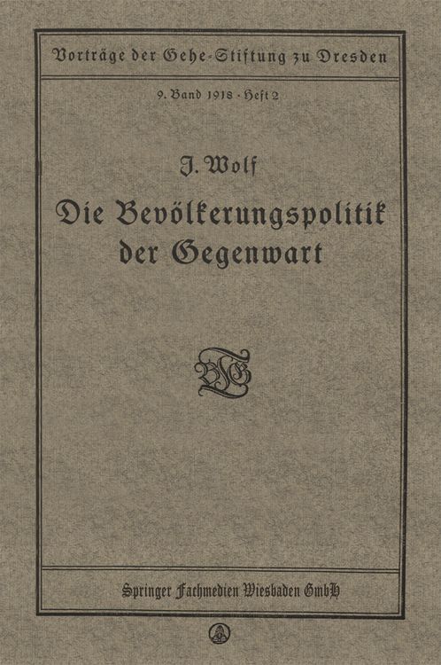 Produktbild: Die Bev&ouml;lkerungspolitik der Gegenwart