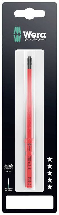 Produktbild: Wera Kraftform Kompakt VDE 62 iS PH 2 x 157mm TIE SB Elektriker Kreuz Wechselklinge PH 1