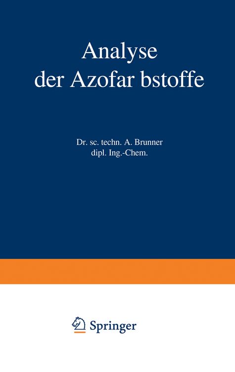 Produktbild: Analyse der Azofarbstoffe