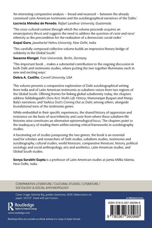 Produktbild: Subalternities in India and Latin America