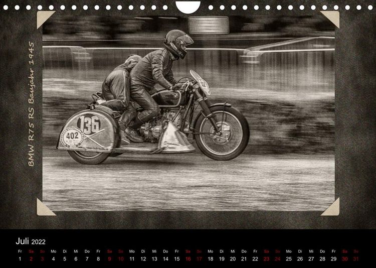 Produktbild: Klassik Motorsport Action (Wandkalender 2022 DIN A4 quer)