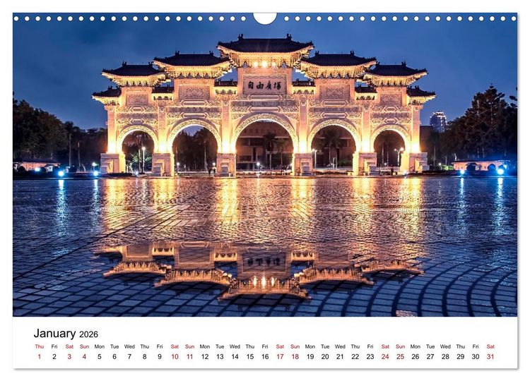 Produktbild: A Journey In Taipei (Wall Calendar 2026 DIN A3 landscape), CALVENDO 12 Month Wall Calendar