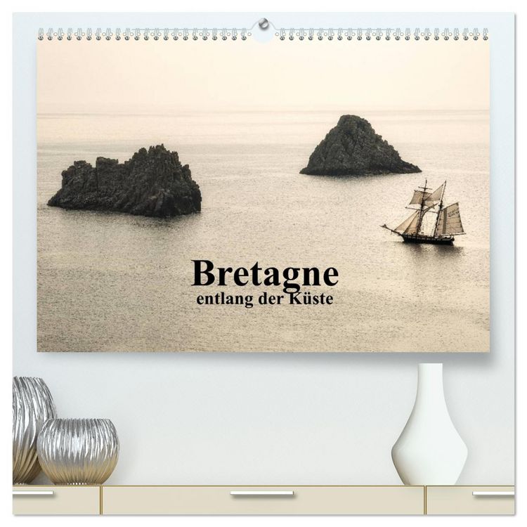 Produktbild: Bretagne entlang der K&uuml;ste (hochwertiger Premium Wandkalender 2026 DIN A2 quer), Kunstdruck in Hochglanz