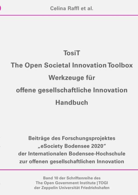 Produktbild: Schriftenreihe des The Open Government Institute | TOGI der Zeppelin... / TosiT