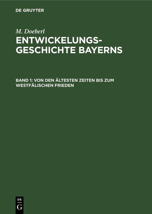 Produktbild: Von den &auml;ltesten Zeiten bis zum Westf&auml;lischen Frieden