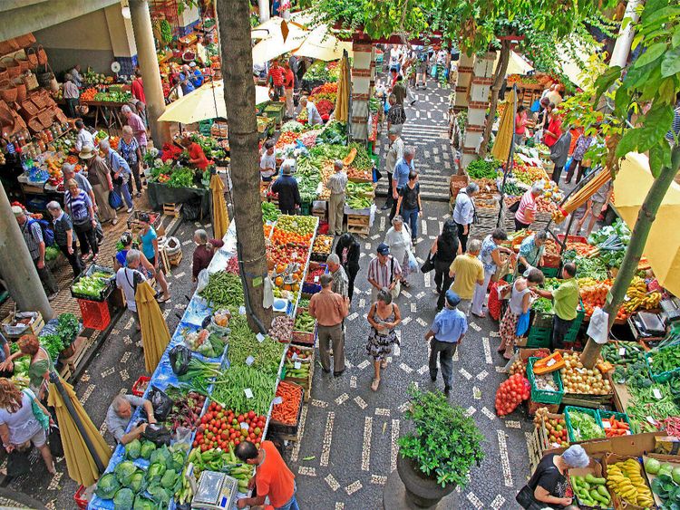 Produktbild: CALVENDO Puzzle Bauernmarkt | 1000 Teile Lege-Gr&ouml;&szlig;e 64x48cm Foto-Puzzle f&uuml;r gl&uuml;ckliche Stunden