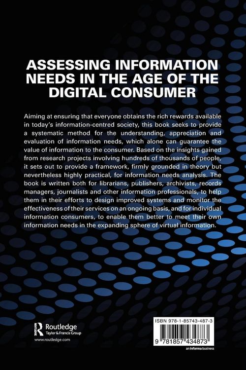 Produktbild: Assessing Information Needs in the Age of the Digital Consumer