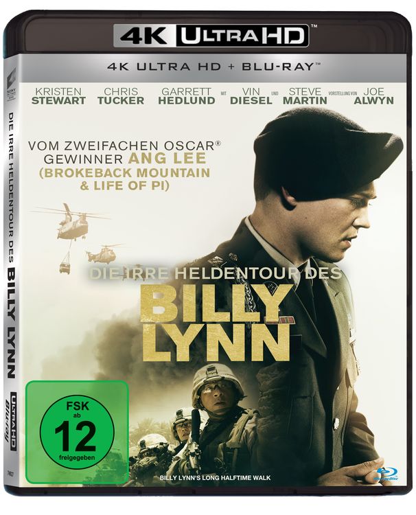 Produktbild: Die irre Heldentour des Billy Lynn (4K Ultra HD) (+ Blu-ray 2D)