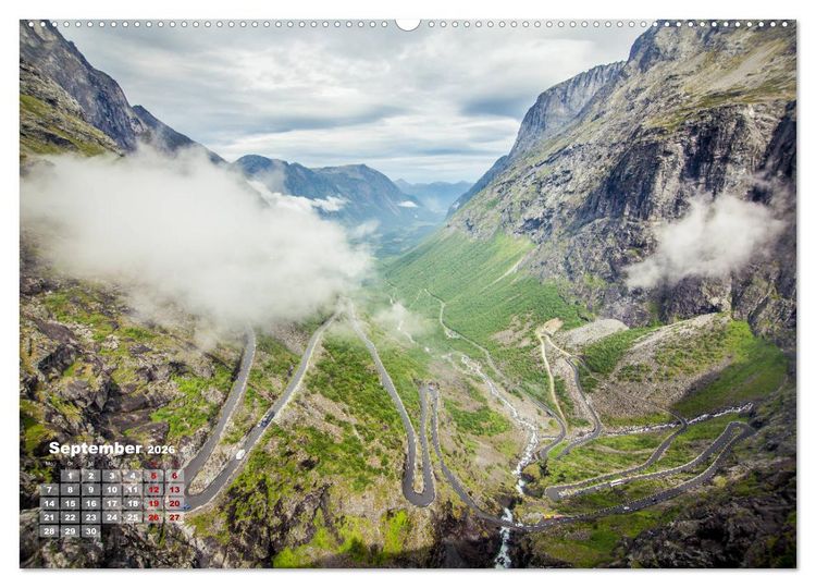 Produktbild: Aufregendes Norwegen (Wandkalender 2026 DIN A2 quer), CALVENDO Monatskalender
