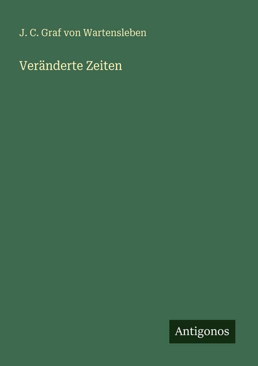 Produktbild: Ver&auml;nderte Zeiten