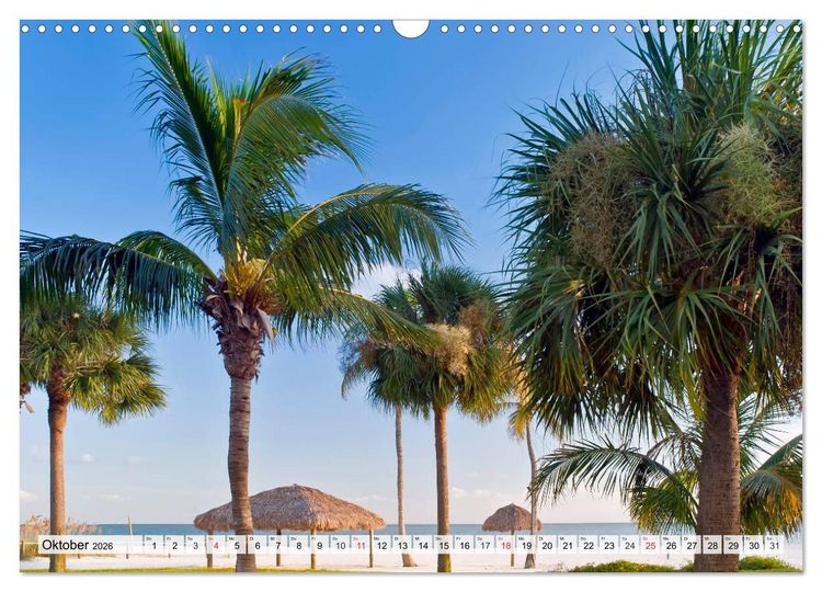 Produktbild: FLORIDA Paradiesischer Sonnenscheinstaat (Wandkalender 2026 DIN A3 quer), CALVENDO Monatskalender