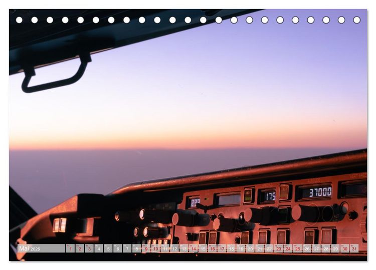 Produktbild: Himmel & Runway (Tischkalender 2026 DIN A5 quer), CALVENDO Monatskalender