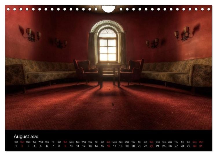 Produktbild: Lost Places - Beauty of decay (Wall Calendar 2026 DIN A4 landscape), CALVENDO 12 Month Wall Calendar