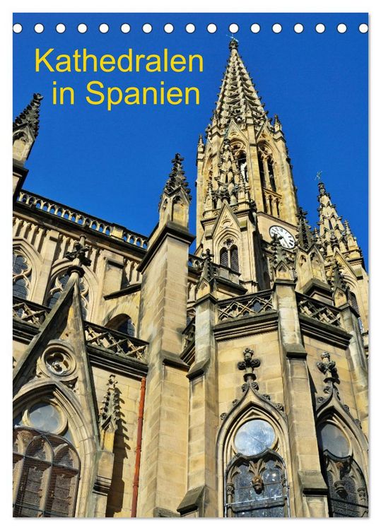 Produktbild: Kathedralen in Spanien (Tischkalender 2026 DIN A5 hoch), CALVENDO Monatskalender