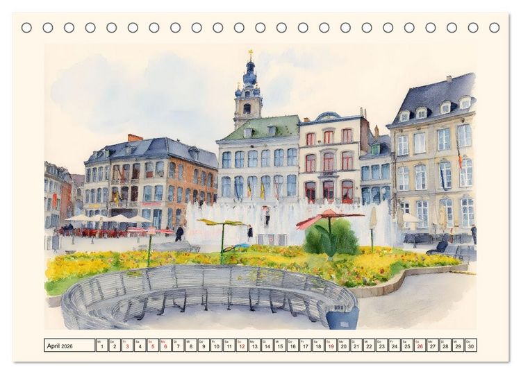 Produktbild: Belgien - absolut sehenswert (Tischkalender 2026 DIN A5 quer), CALVENDO Monatskalender
