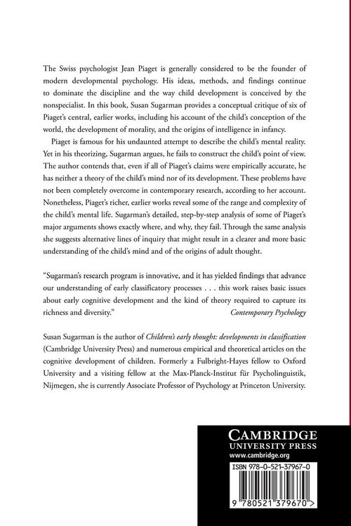 Produktbild: Piaget's Construction of the Child's Reality