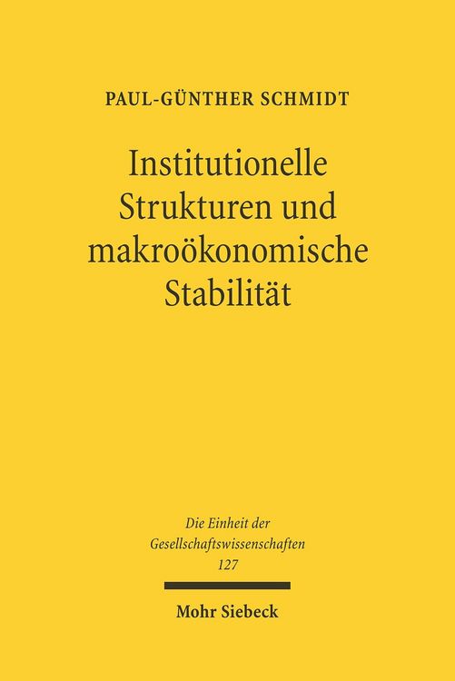 Produktbild: Institutionelle Strukturen und makro&ouml;konomische Stabilit&auml;t