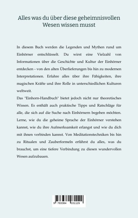 Produktbild: Das Einhorn Handbuch