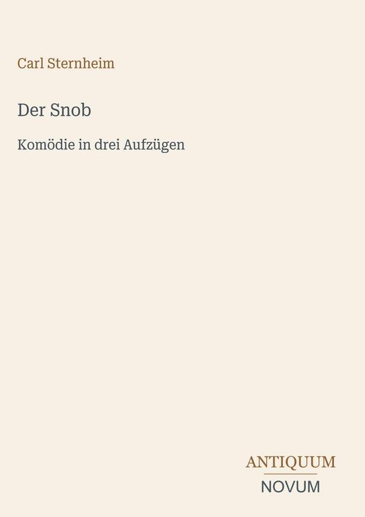 Produktbild: Der Snob