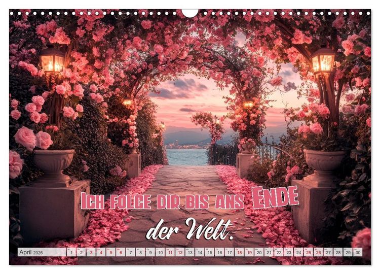 Produktbild: HERZENSSACHE Liebe und Dankbarkeit schenken (Wandkalender 2026 DIN A3 quer), CALVENDO Monatskalender