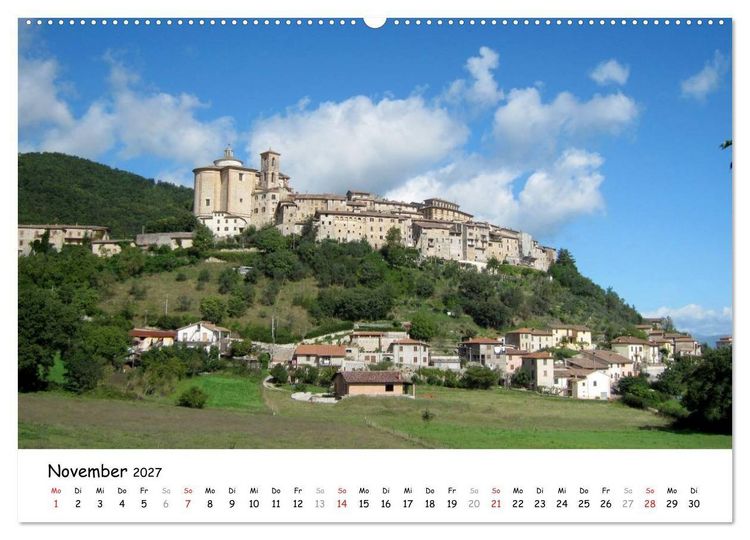 Produktbild: Camino di Assisi - Franziskusweg (hochwertiger Premium Wandkalender 2027 DIN A2 quer), Kunstdruck in Hochglanz