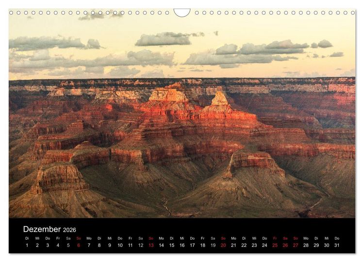 Produktbild: Grand Canyon - Wunder der Natur (Wandkalender 2026 DIN A3 quer), CALVENDO Monatskalender