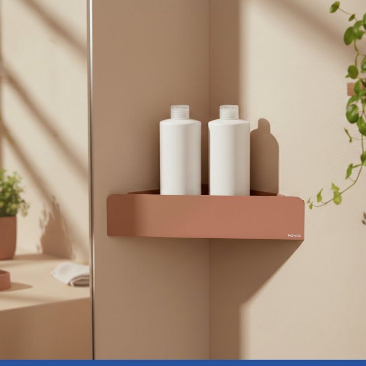Produktbild: Turbo-Loc&reg; Eckablage Mod. Lizan Braun, Befestigen ohne Bohren