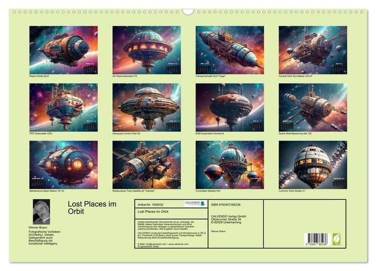 Produktbild: Lost Places im Orbit (Wandkalender 2026 DIN A2 quer), CALVENDO Monatskalender