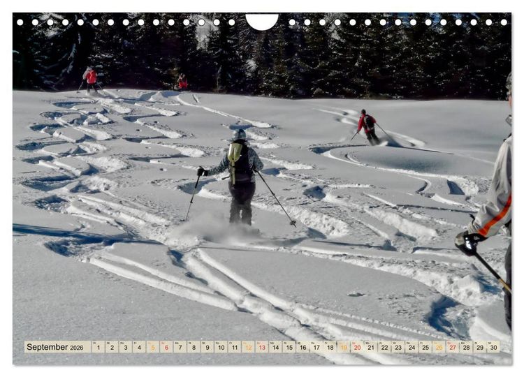 Produktbild: Skifahren - so sch&ouml;n (Wandkalender 2026 DIN A4 quer), CALVENDO Monatskalender
