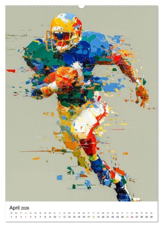 Produktbild: Sport in Farben (hochwertiger Premium Wandkalender 2026 DIN A2 hoch), Kunstdruck in Hochglanz