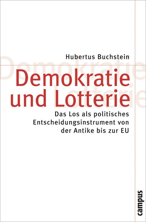 Produktbild: Demokratie und Lotterie
