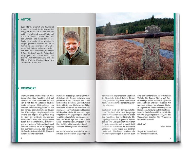 Produktbild: KOMPASS Wanderf&uuml;hrer Erzgebirge, 55 Touren