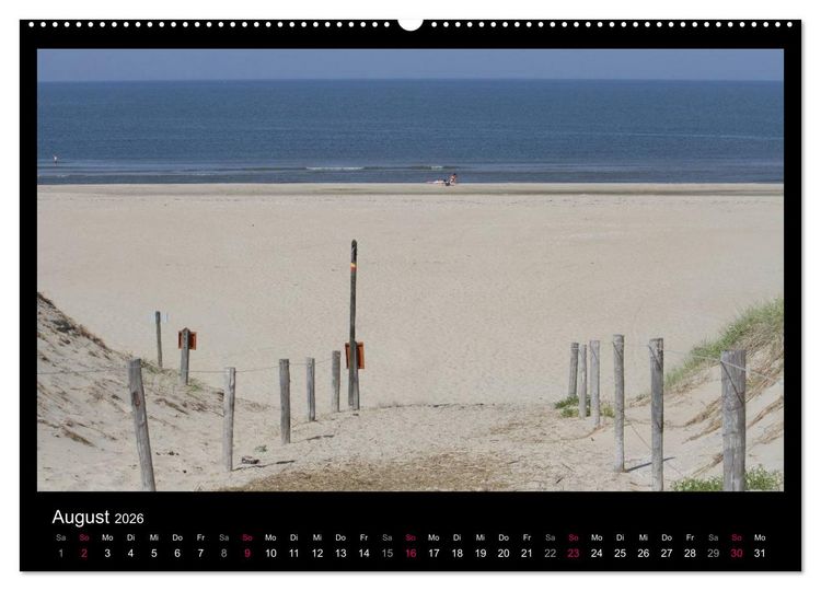 Produktbild: Texel, eine Perle Hollands (Wandkalender 2026 DIN A2 quer), CALVENDO Monatskalender
