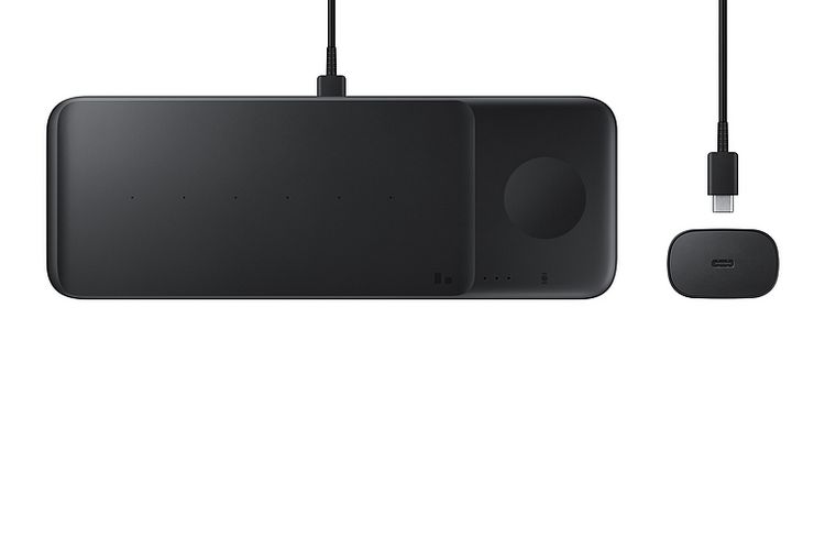 Produktbild: SAMSUNG IM Wireless Charger Trio Pad, Schwarz