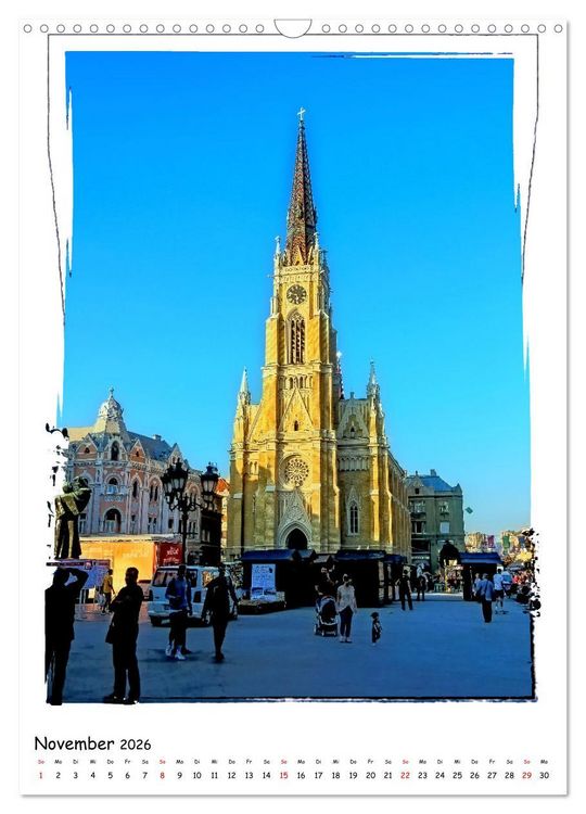 Produktbild: Novi Sad entdecken (Wandkalender 2026 DIN A3 hoch), CALVENDO Monatskalender