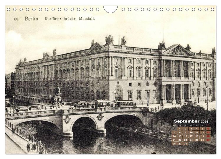 Produktbild: Gr&uuml;&szlig;e aus Berlin &ndash; Die Stadt in historischen Ansichten (Wandkalender 2026 DIN A4 quer), CALVENDO Monatskalender