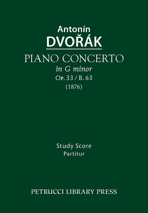 Produktbild: Piano Concerto, Op.33 / B.63