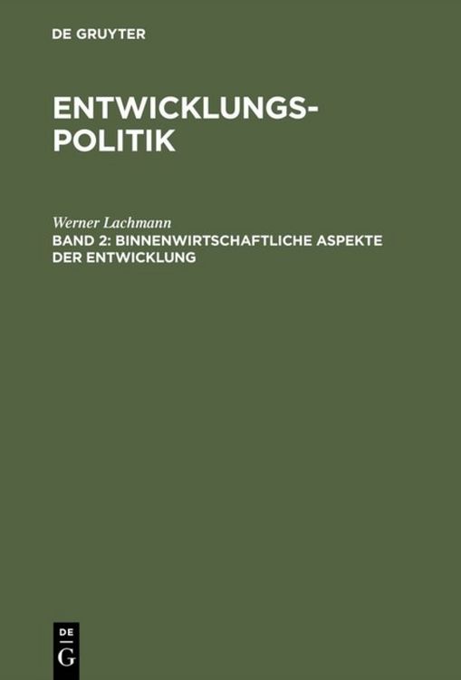 Produktbild: Binnenwirtschaftliche Aspekte der Entwicklung