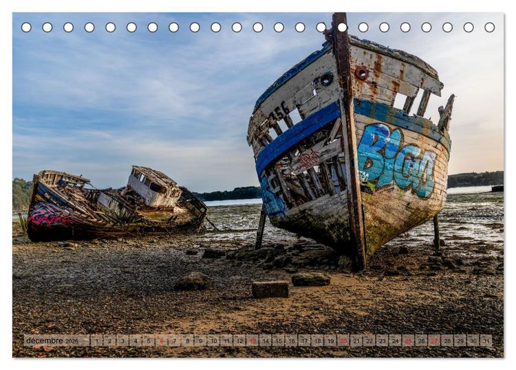 Produktbild: Une Bretagne unique (Calendrier de bureau 2026 DIN A5 vertical), CALVENDO calendrier mensuel