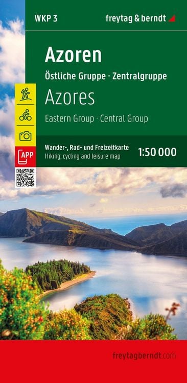 Produktbild: Azoren, Wander-, Rad- und Freizeitkarte 1:50.000, freytag & berndt