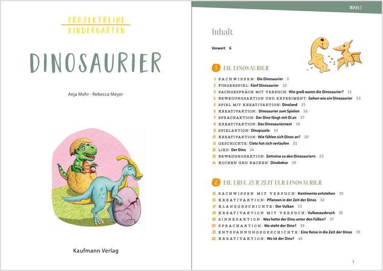 Produktbild: Projektreihe Kindergarten - Dinosaurier