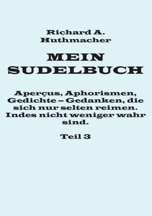 Produktbild: Mein Sudelbuch, Teil 3
