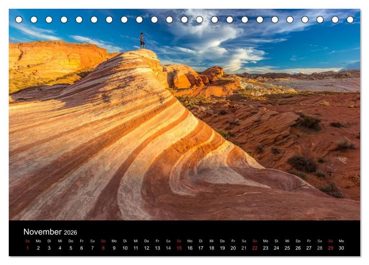 Produktbild: Best of the wild West 2026 (Tischkalender 2026 DIN A5 quer), CALVENDO Monatskalender