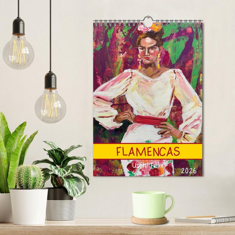 Produktbild: FLAMENCAS (Wandkalender 2026 DIN A4 hoch), CALVENDO Monatskalender