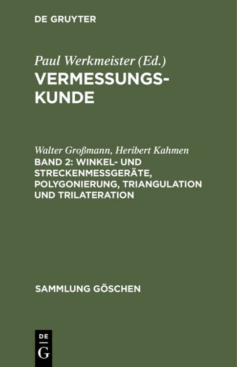Produktbild: Winkel- und Streckenme&szlig;ger&auml;te, Polygonierung, Triangulation und Trilateration