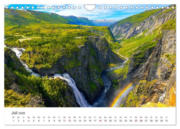 Produktbild: Norwegen - Landschaften und Fjorde im westlichen Norwegen (Wandkalender 2026 DIN A4 quer), CALVENDO Monatskalender