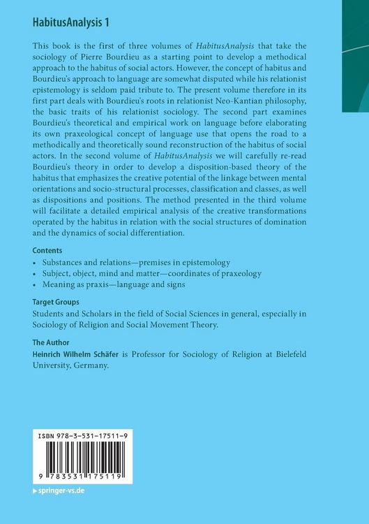 Produktbild: HabitusAnalysis 1